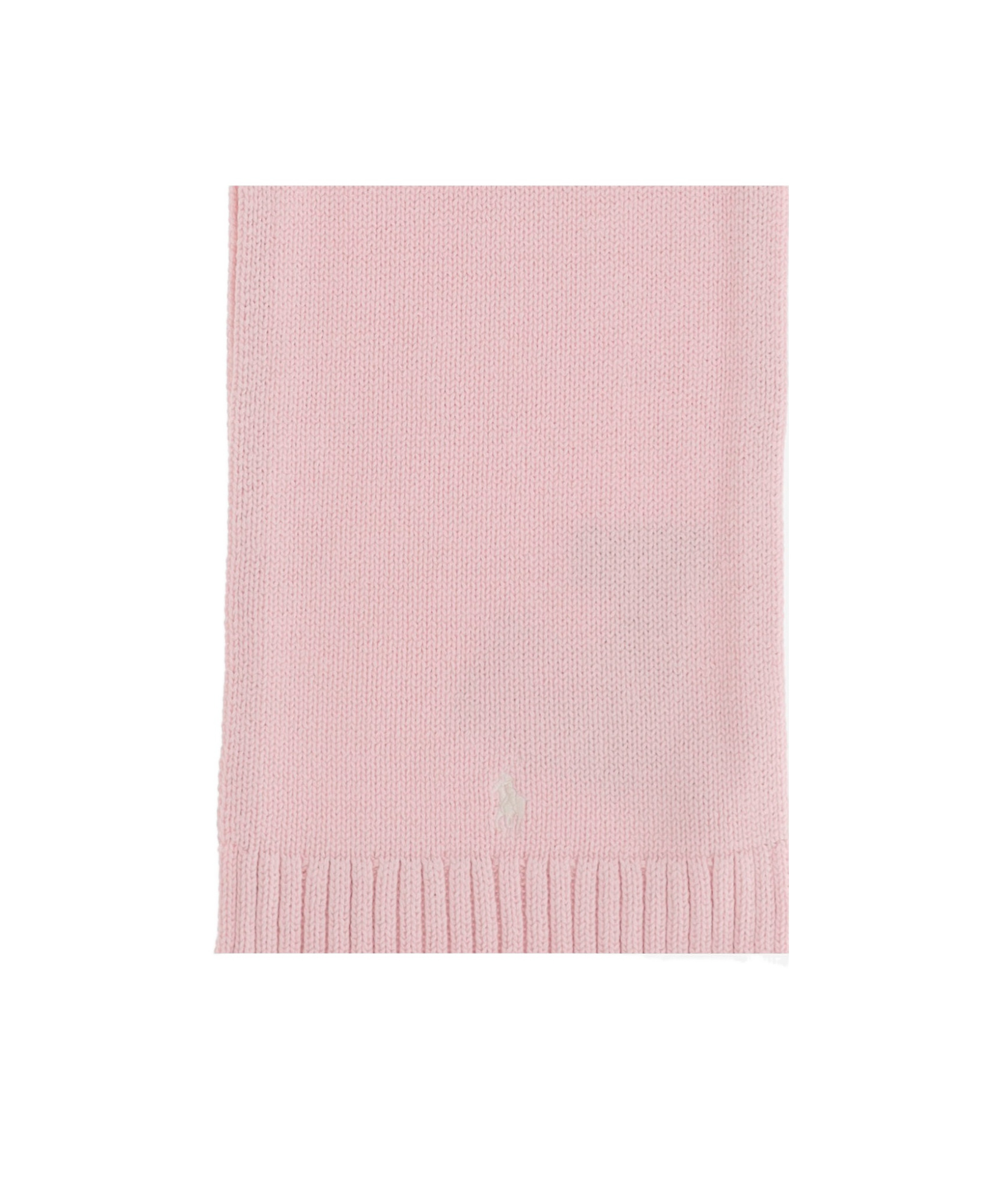 Polo Ralph Lauren Logo Knitted Scarf In Pink