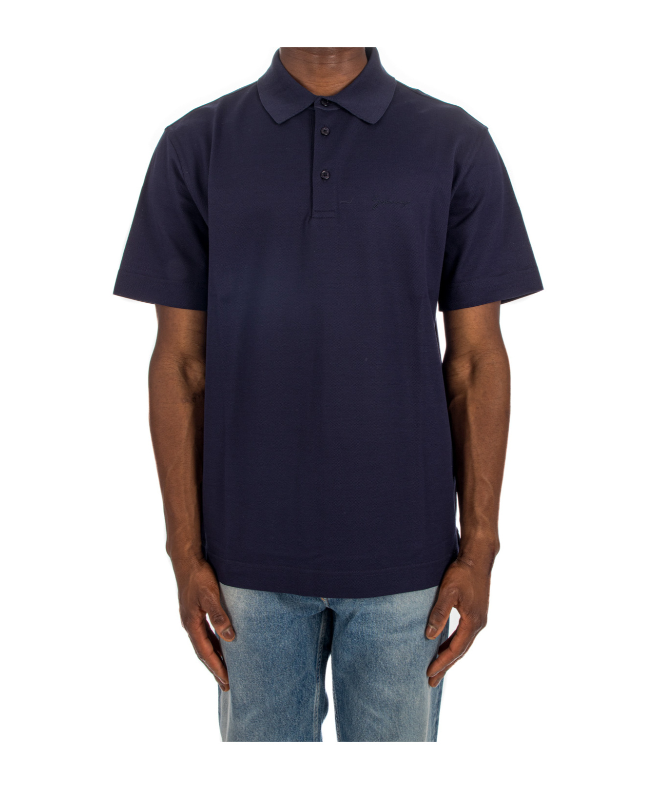 Givenchy Piqué Cotton Polo Shirt In Black