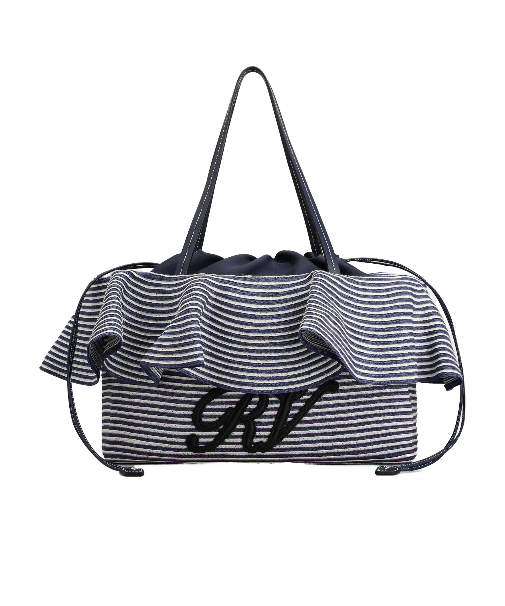Roger Vivier Medium Shopping Bag In Raffia