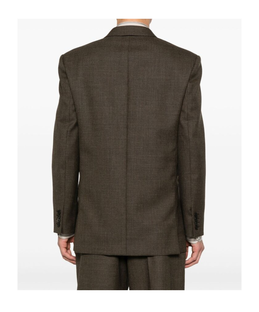 The Row Long-sleeved Suit Coat In Brown