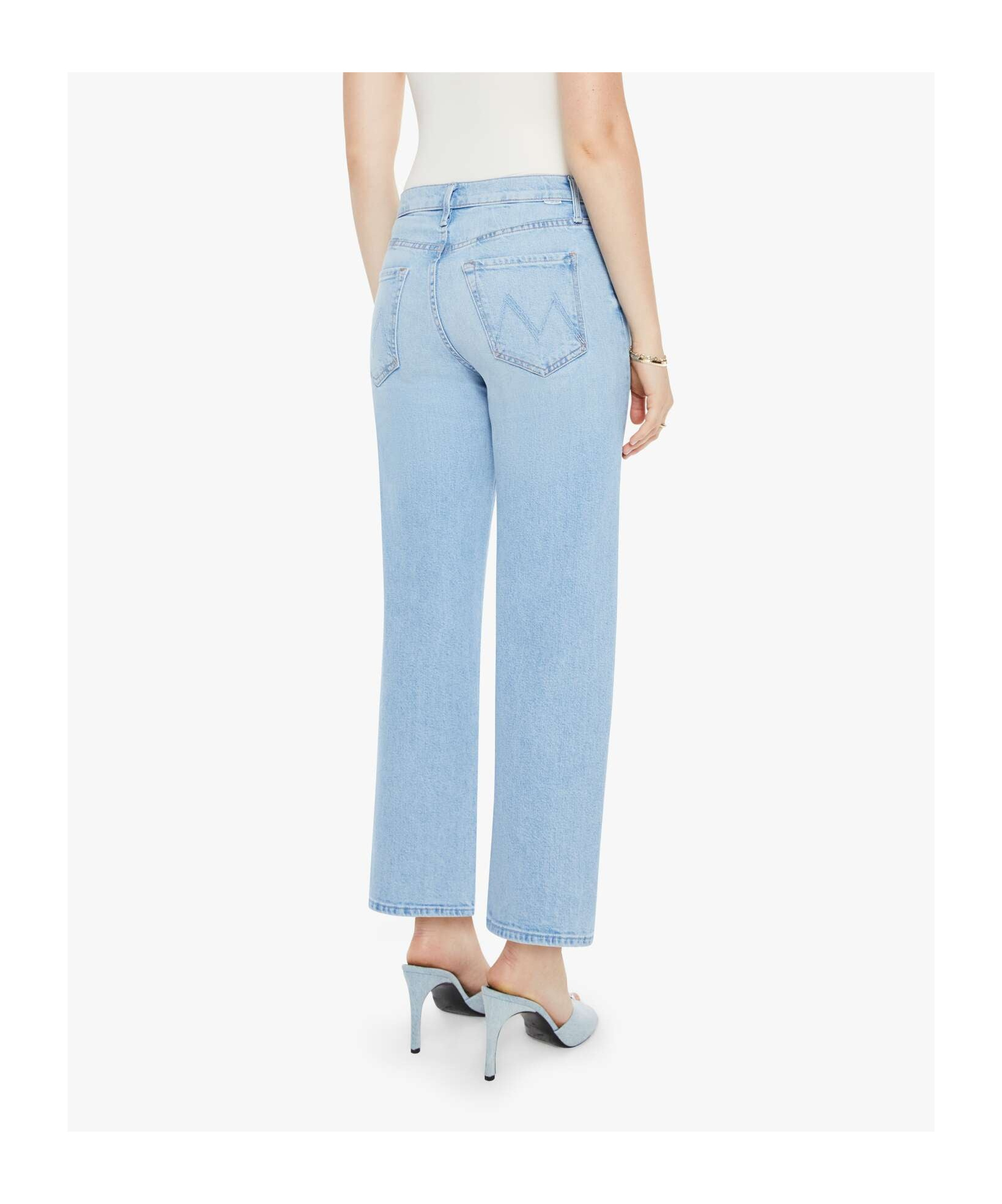 Mother Belt Loops Jeans In Blue