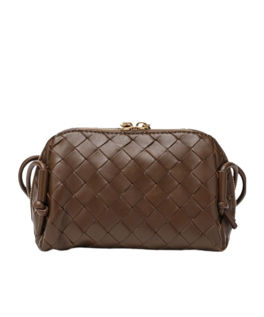 Bottega Veneta Woven Clutch In Brown