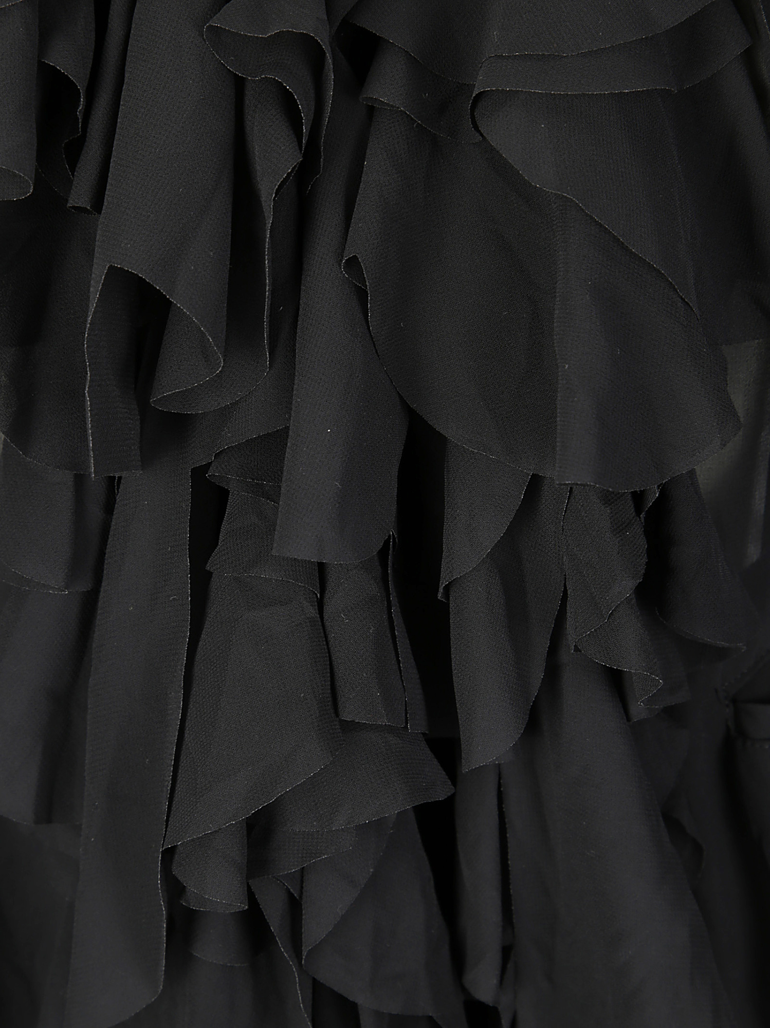 Shop Comme Des Garçons Ruffled Blazer In Black