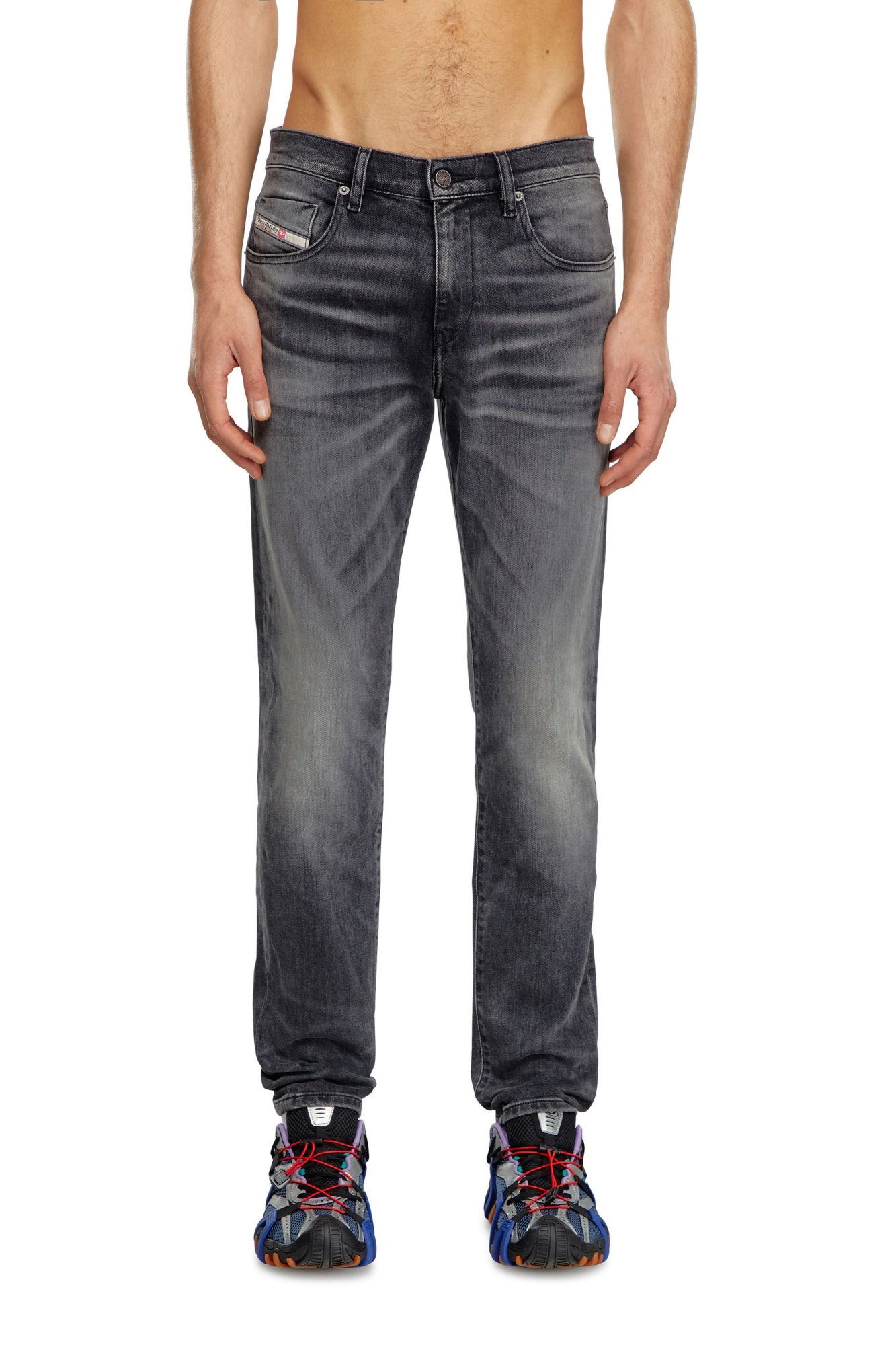 Diesel 2019 D-strukt Straight-leg Jeans In Black