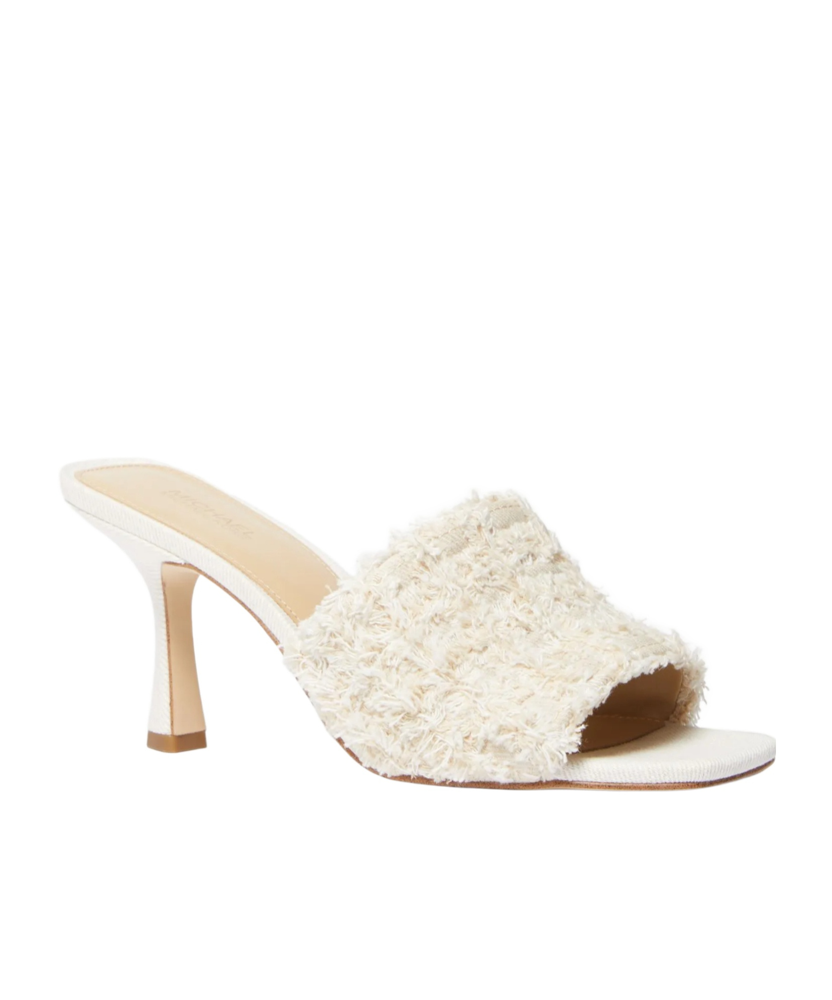 Michael Kors Tessa Tannin Muller High Heeled Sandals In White