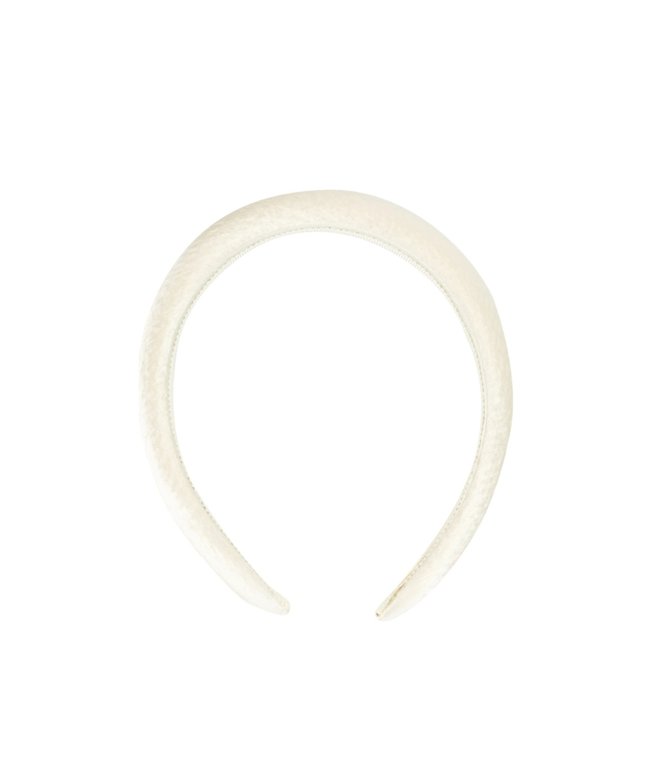 Jennifer Behr Tori Hammered Silk Headband In White