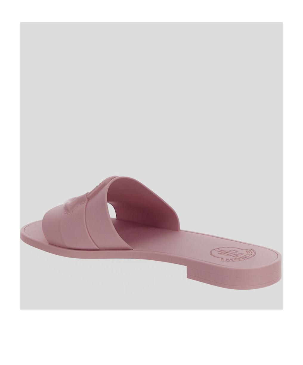 Moncler Bell Slip-on Sliders In Nude
