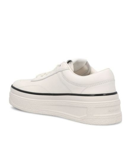 Jil Sander Everyday Leather Sneakers For Women In White