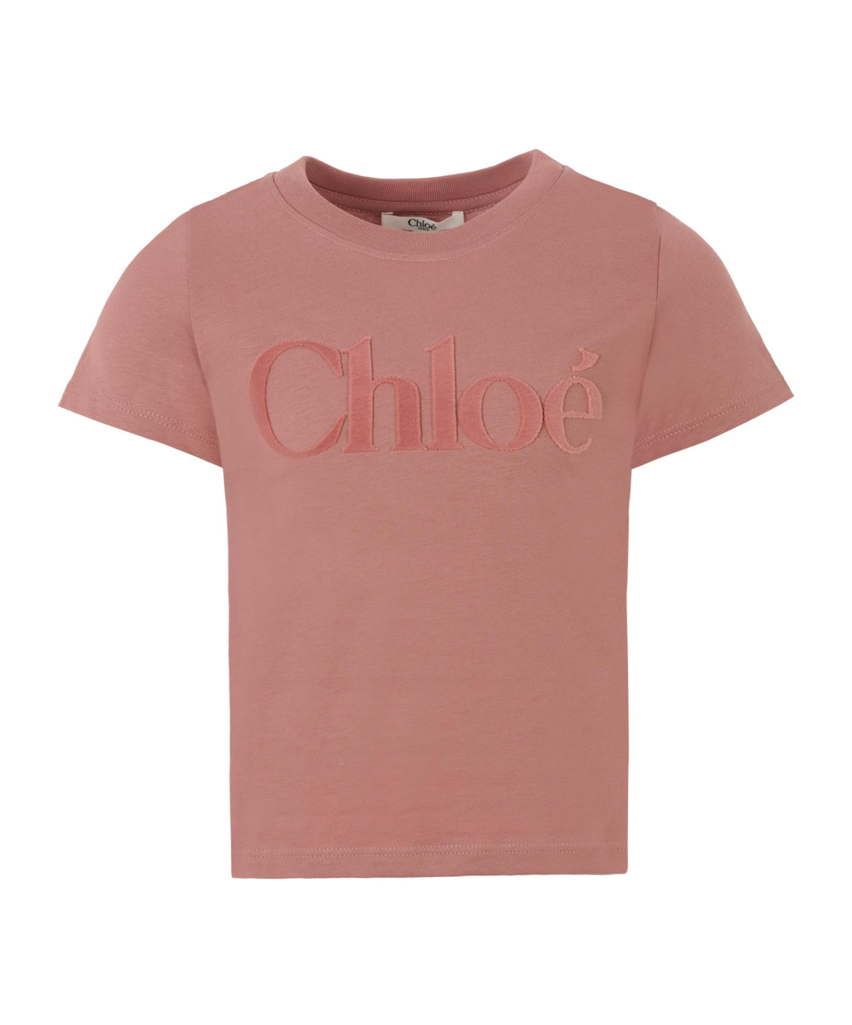 Chloé Logo-print T-shirt In Pink