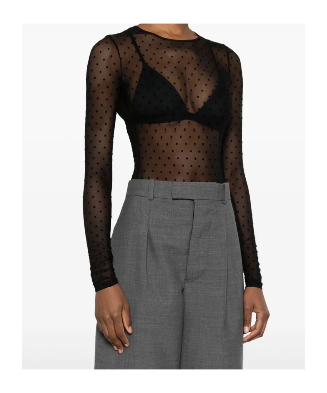 Shop Wardrobe.nyc Polka-dot Bodysuit