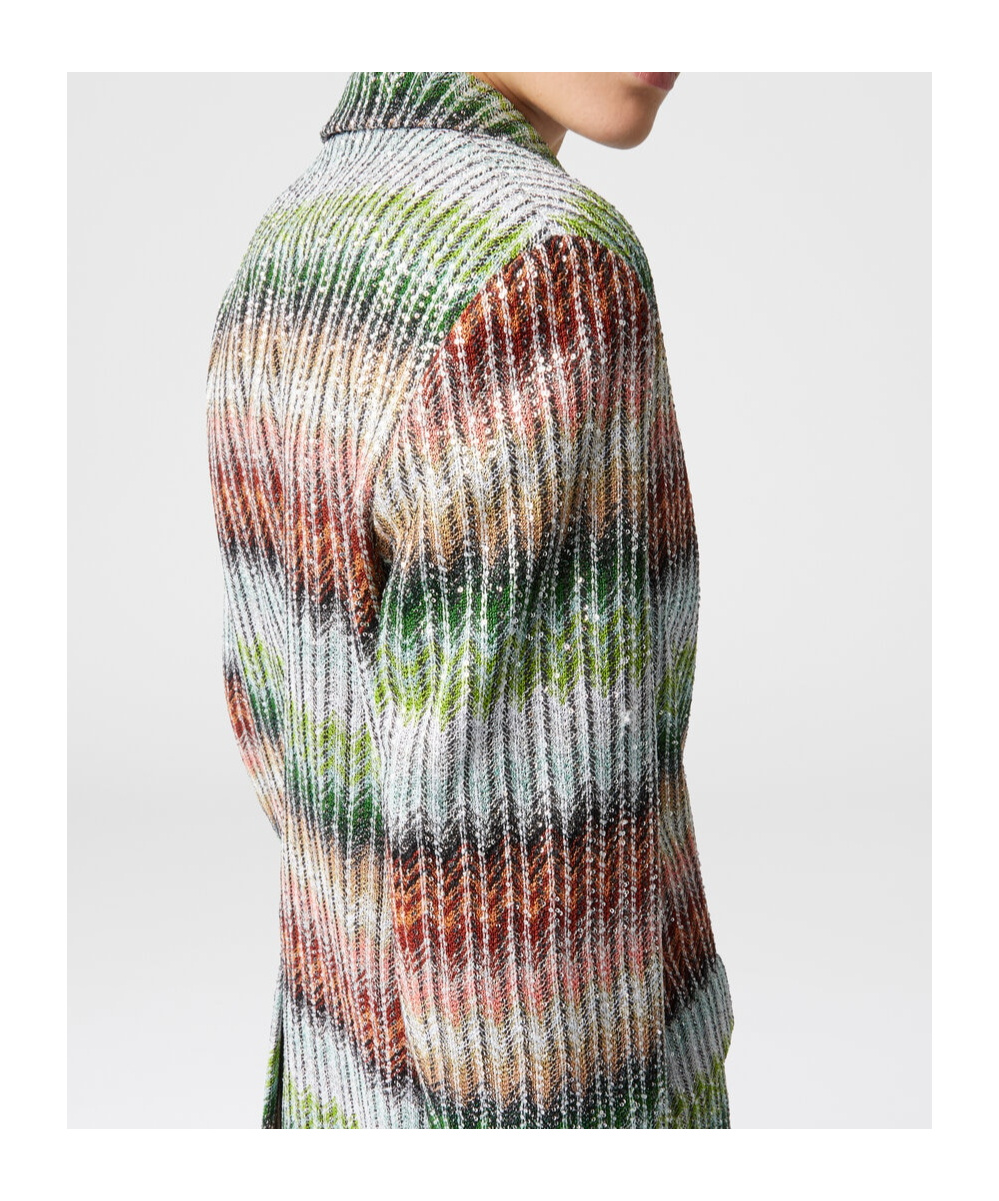 Shop Missoni Zigzag-woven Blazer In Multicolor
