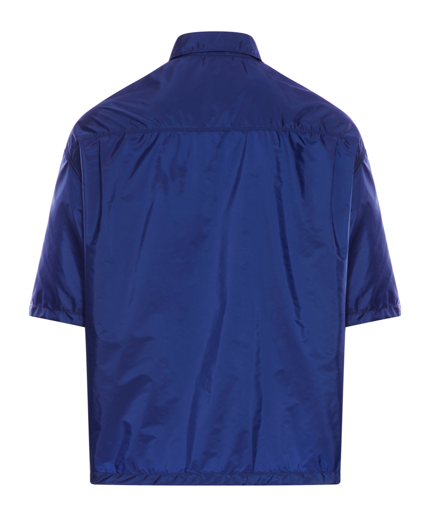 Prada Zippered Shirt In Blue