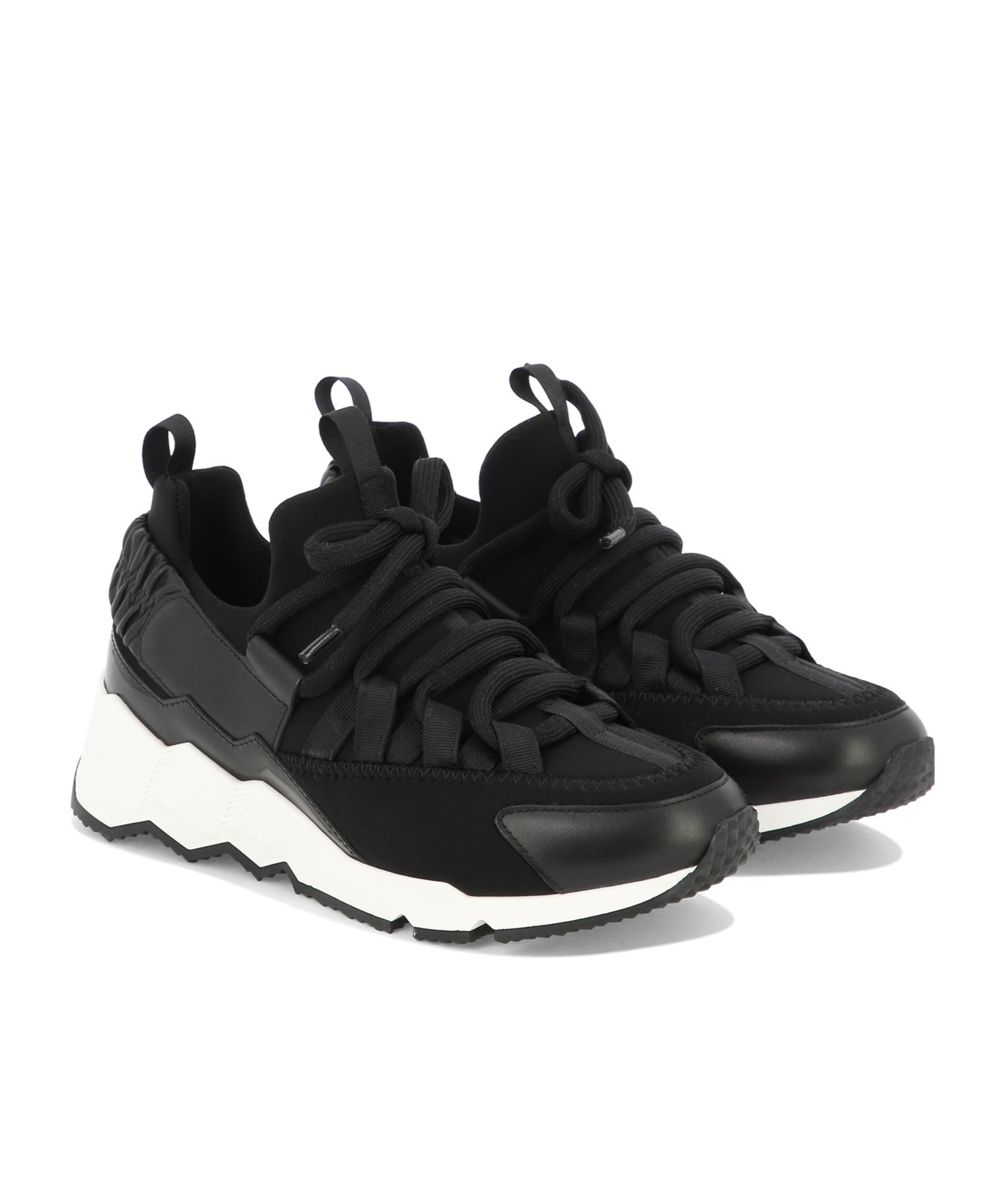 Pierre Hardy Trek Comet Lace-up Sneakers In Black