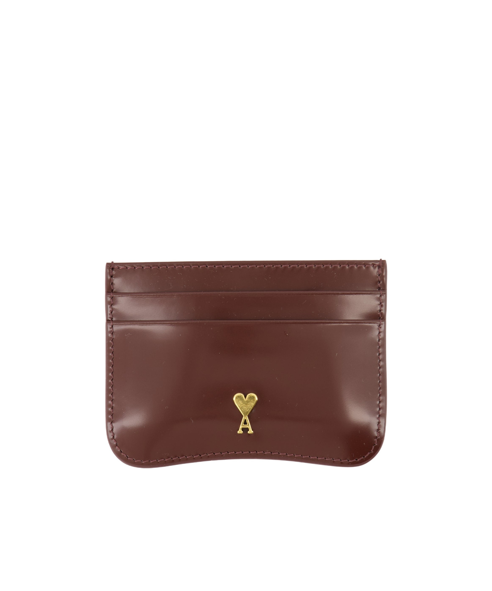 Ami Alexandre Mattiussi Logo Card Holder In Red