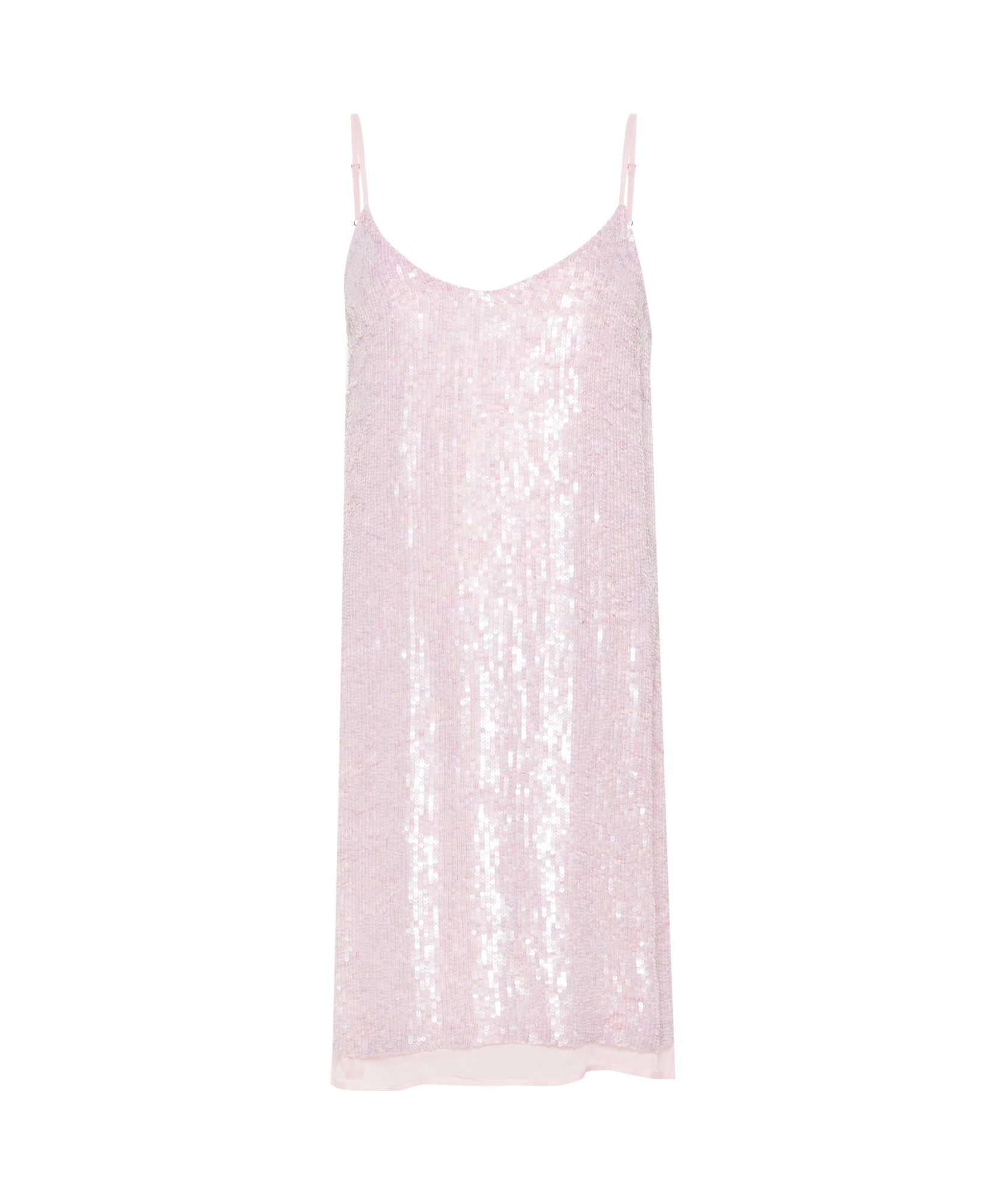 P.a.r.o.s.h Gabriel Sequinned Mini Dress In Pink
