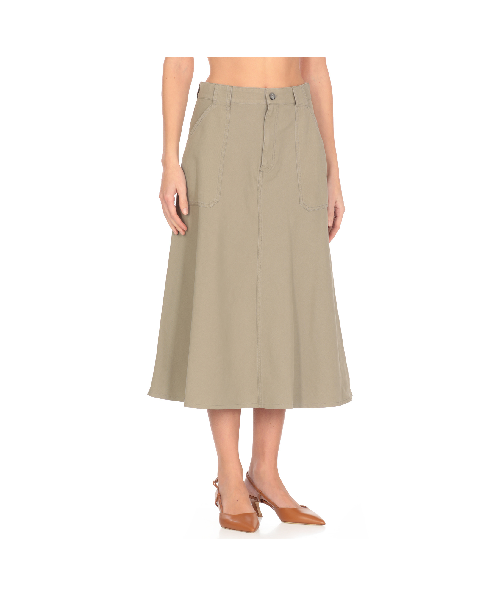 Apc A.p.c. Laurie Skirt In Nude