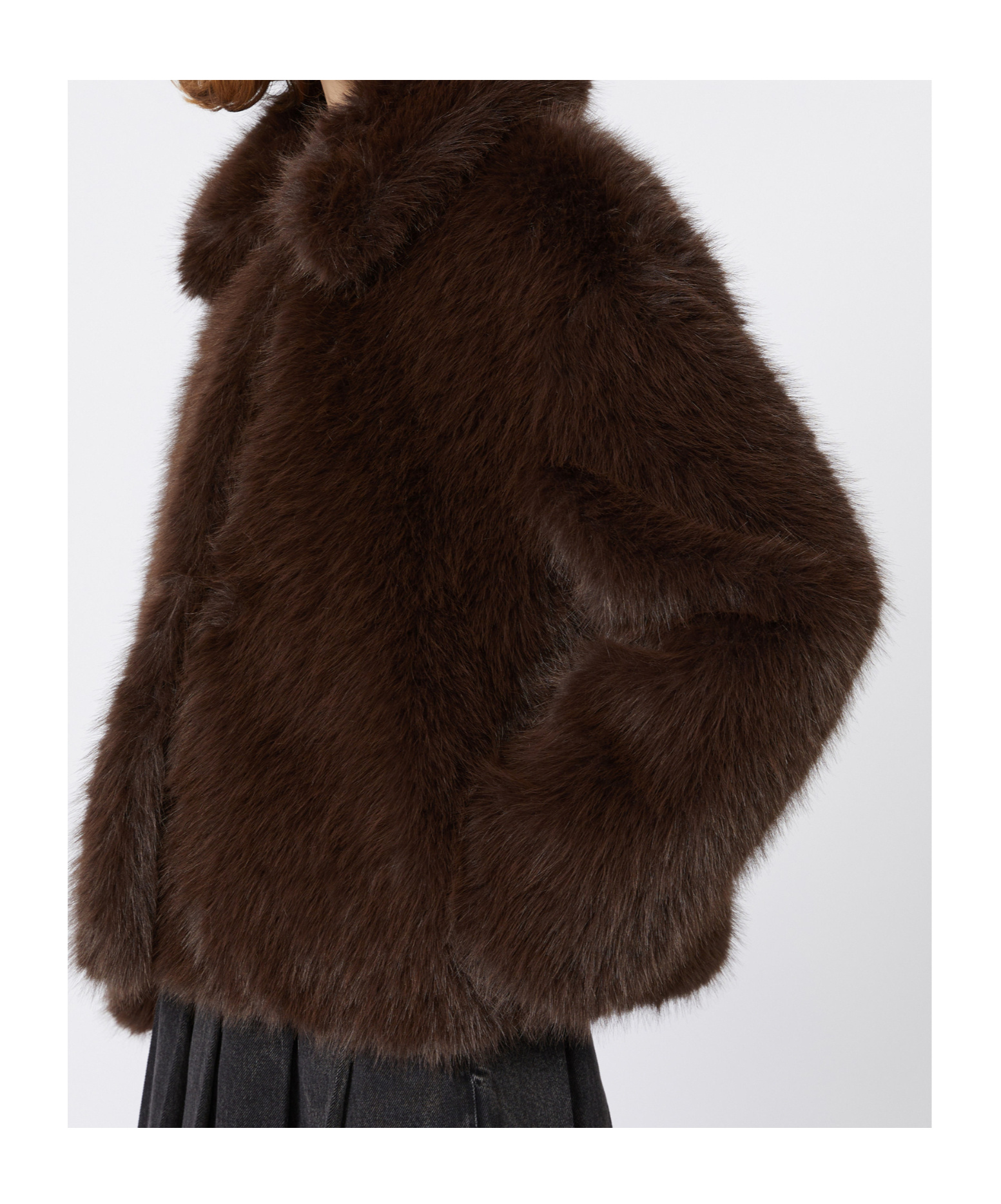 Weekend Max Mara Long-sleeved Cropped Jacket In Brown