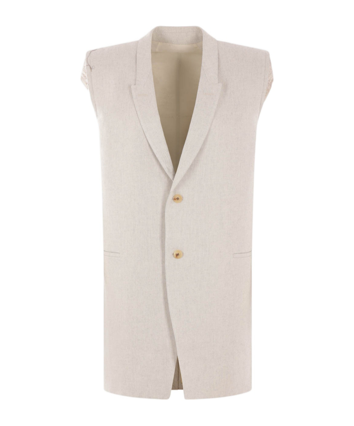 Rick Owens Sleeveless Vest In White