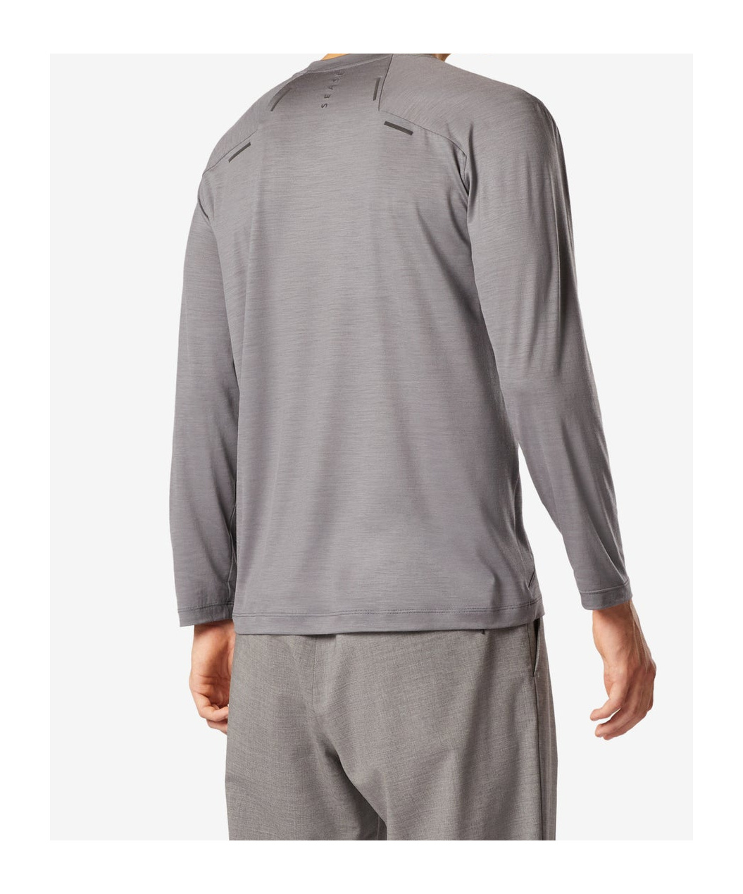 Sease Long-sleeved Wool T-shirt In Gray
