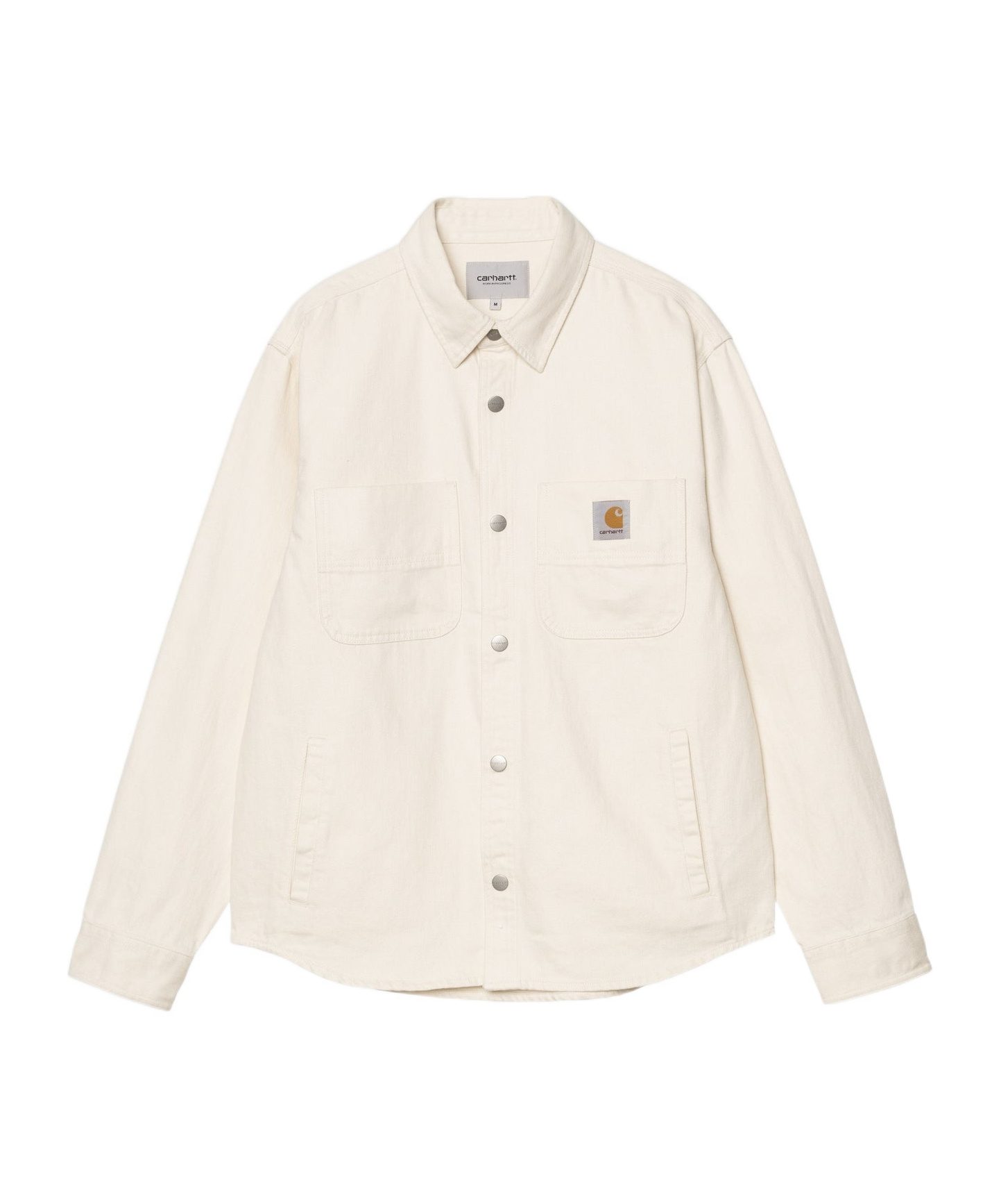Carhartt Wip Logo-patch Button-up Shirt In Neutral