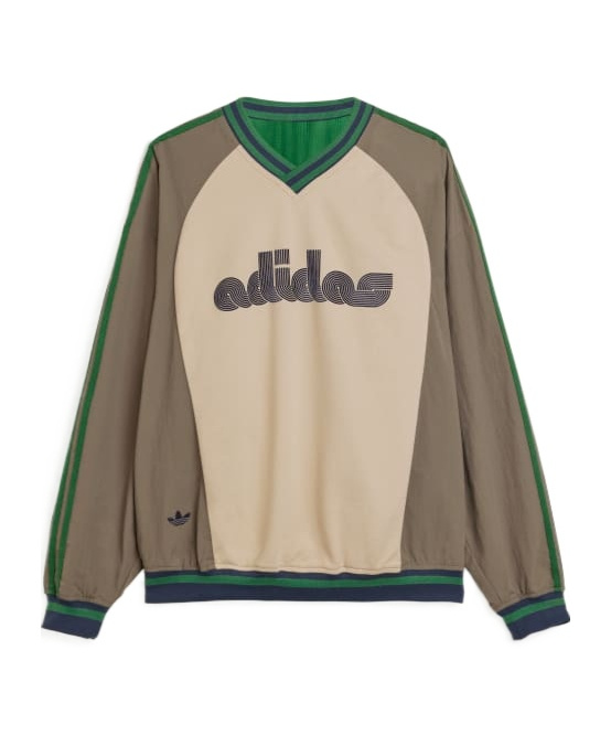 Adidas Originals X Brain Dead Logo Print Long-sleeved T-shirt In Brown