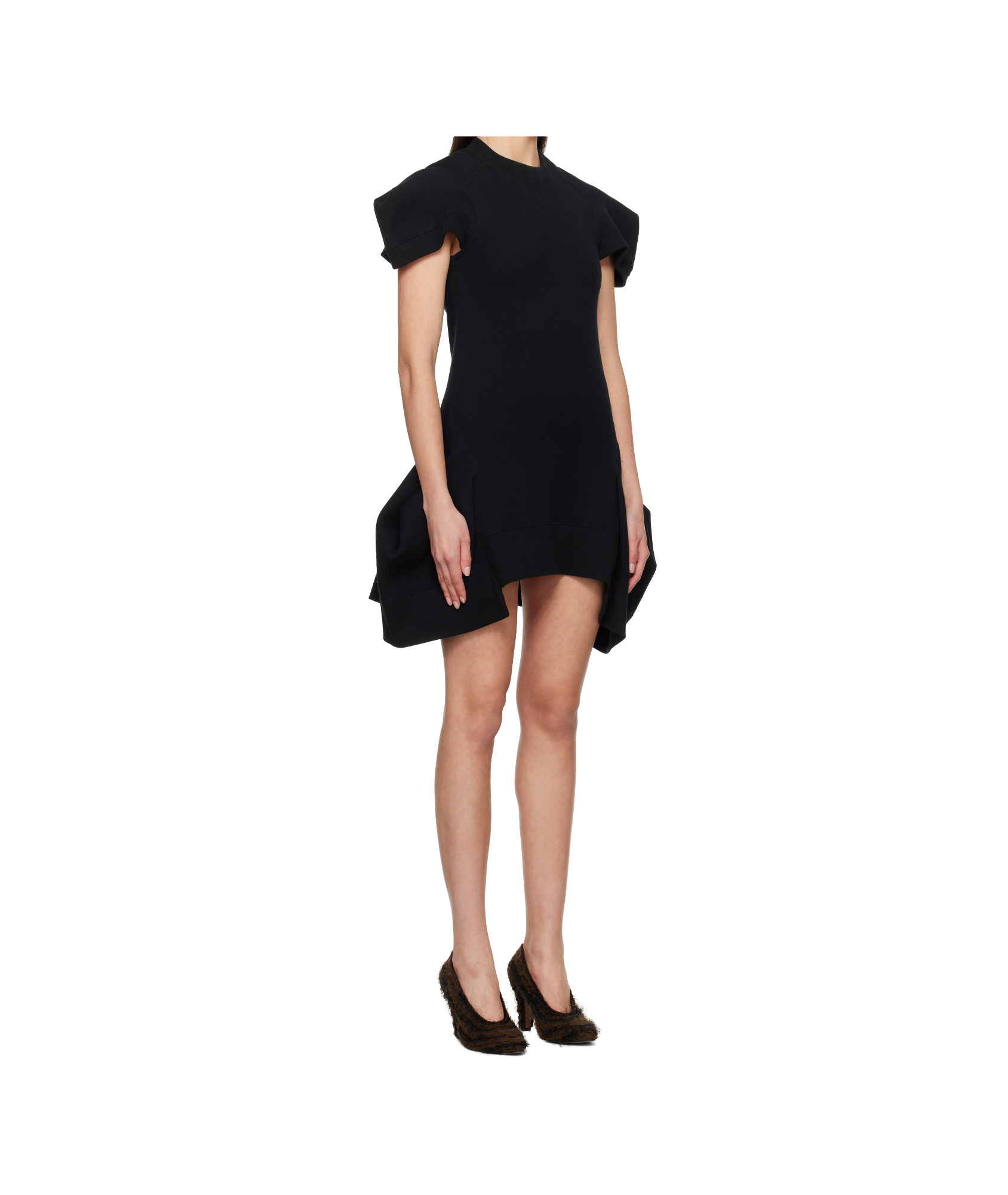 Sacai Dress Woman In Black