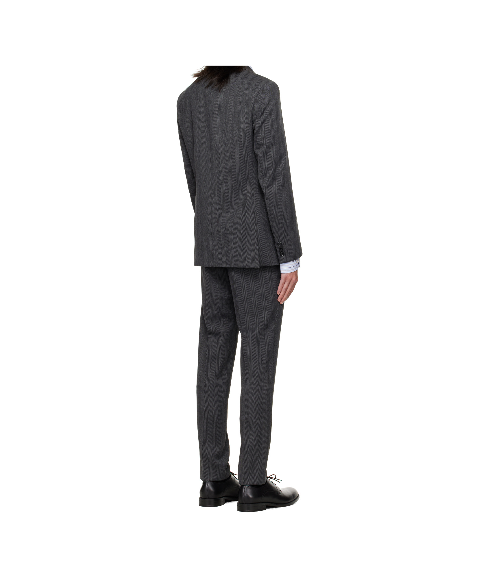 Hugo Boss Long-sleeved Suit In Gray