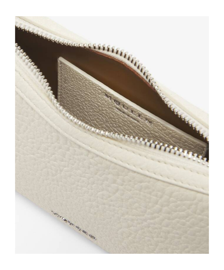 Alexander Mcqueen Mini Lambskin T-bar Shoulder Bag In Cream