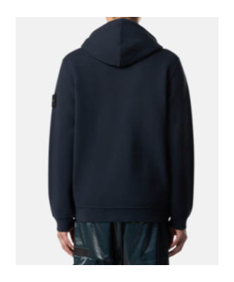 Stone Island Regular-fit Hooded Zip-up Sweatshirt With Pockets In Blue