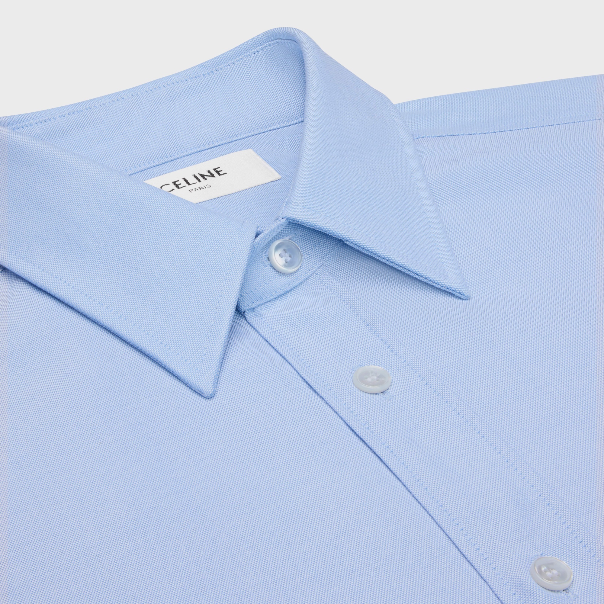 Celine Long-sleeved Shirt In Blue
