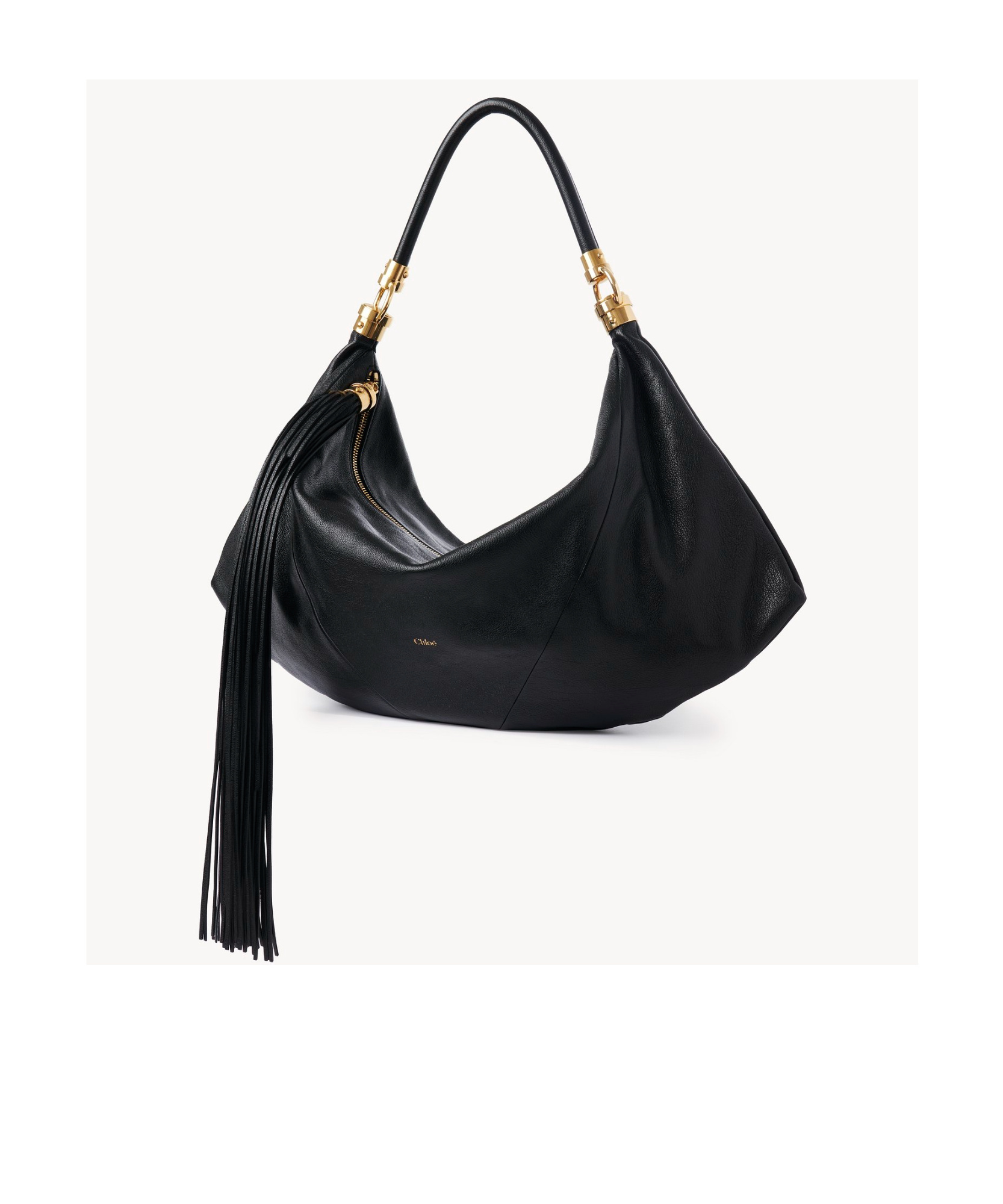 Chloé Zippered Handbag In Black