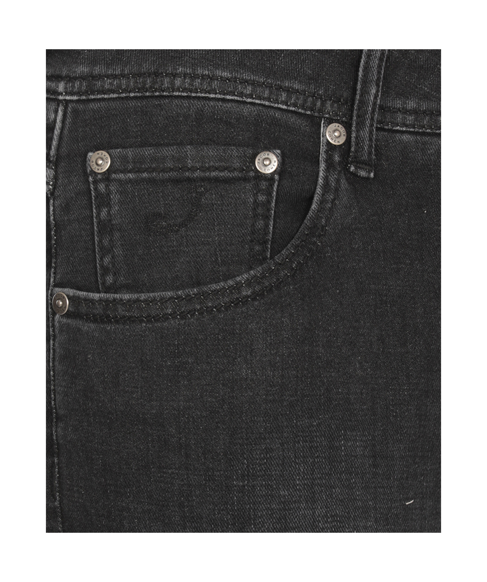 Jacob Cohen Black Cotton Nick Jeans In Black