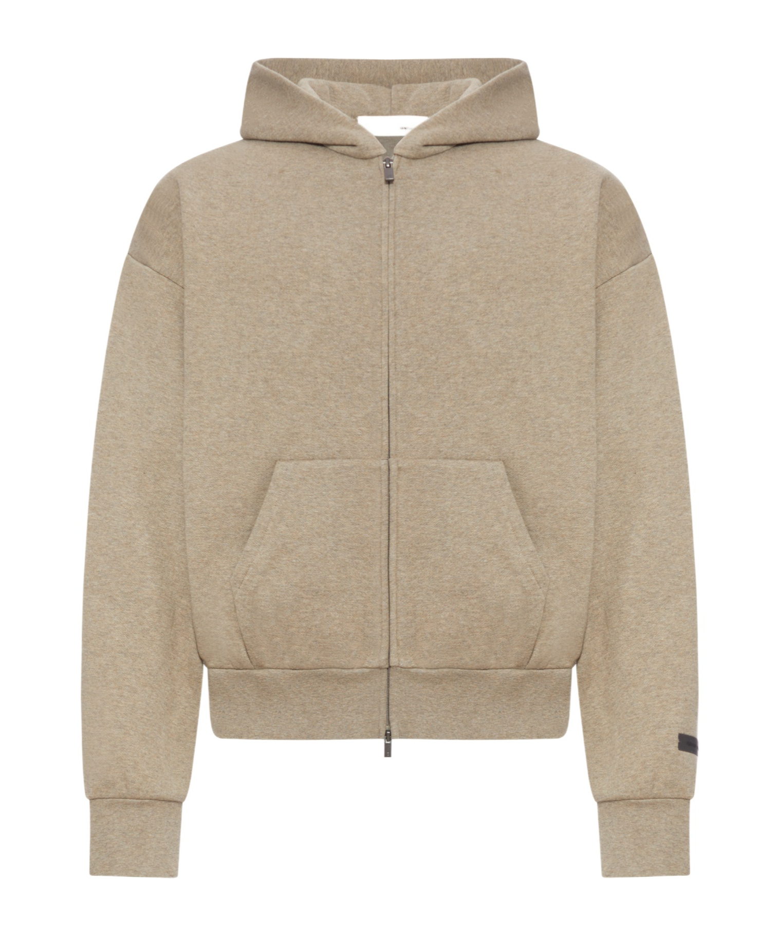 Essentials Classic Fit Fleece Zip-up Hoodie In Brown