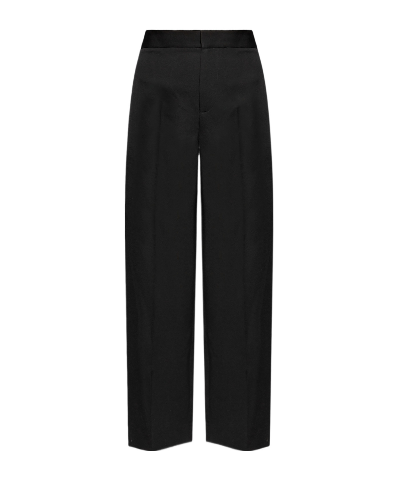 Jw Anderson Wide-leg Mid-rise Trousers In Black