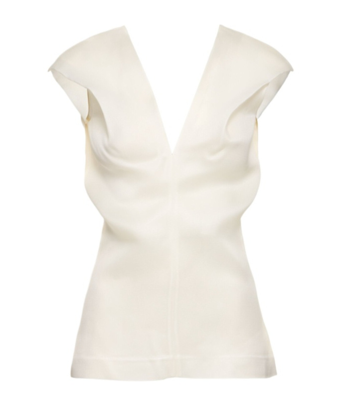 Khaite V-neck Sleeveless Blouse