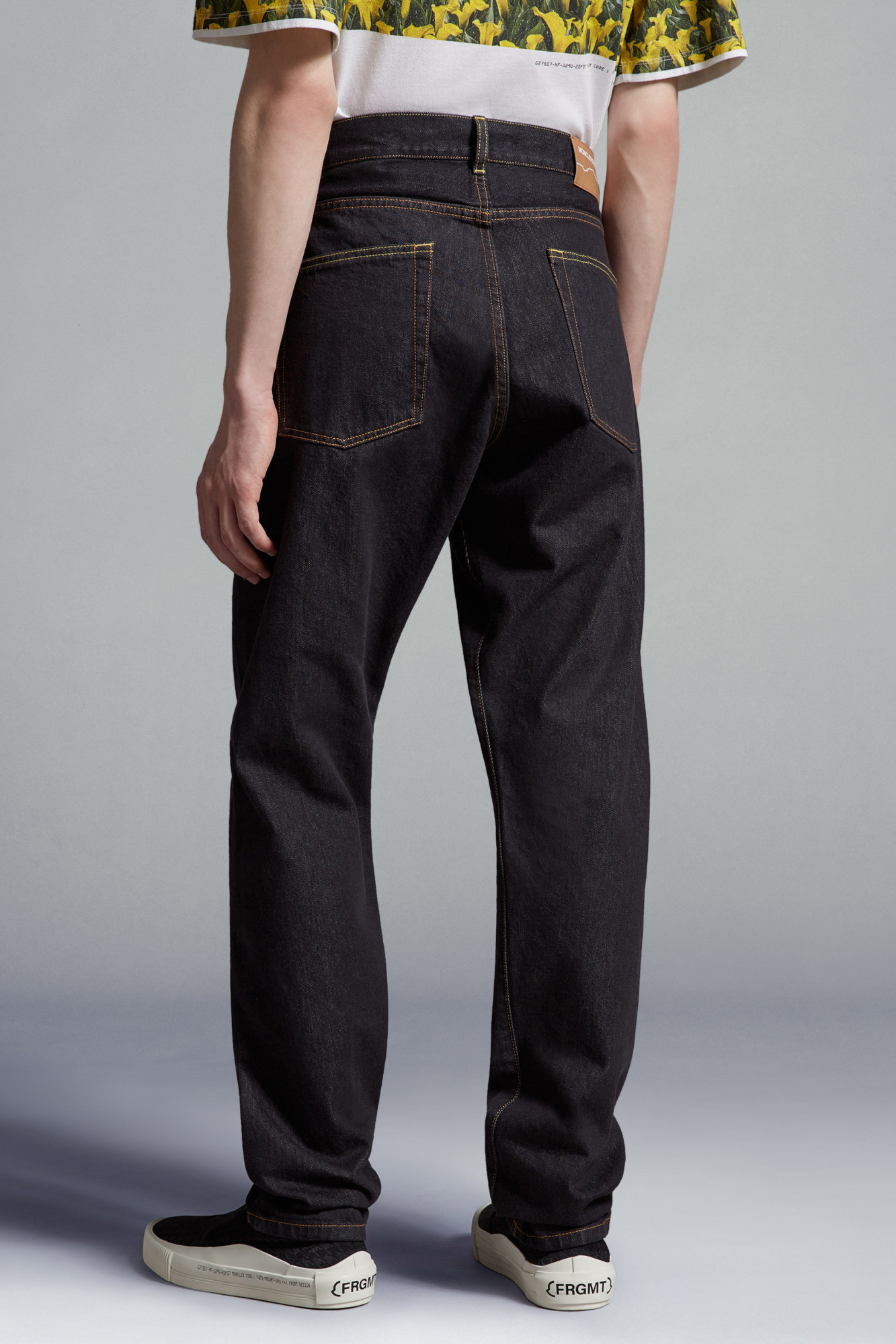Moncler Genius Loose Fit Jeans In Black