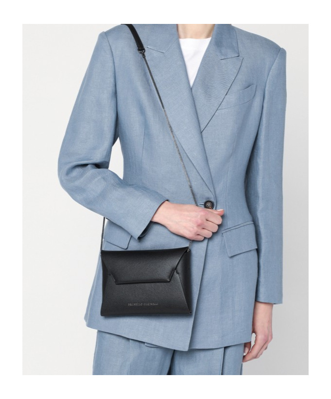 Brunello Cucinelli Flap Shoulder Bag In Black