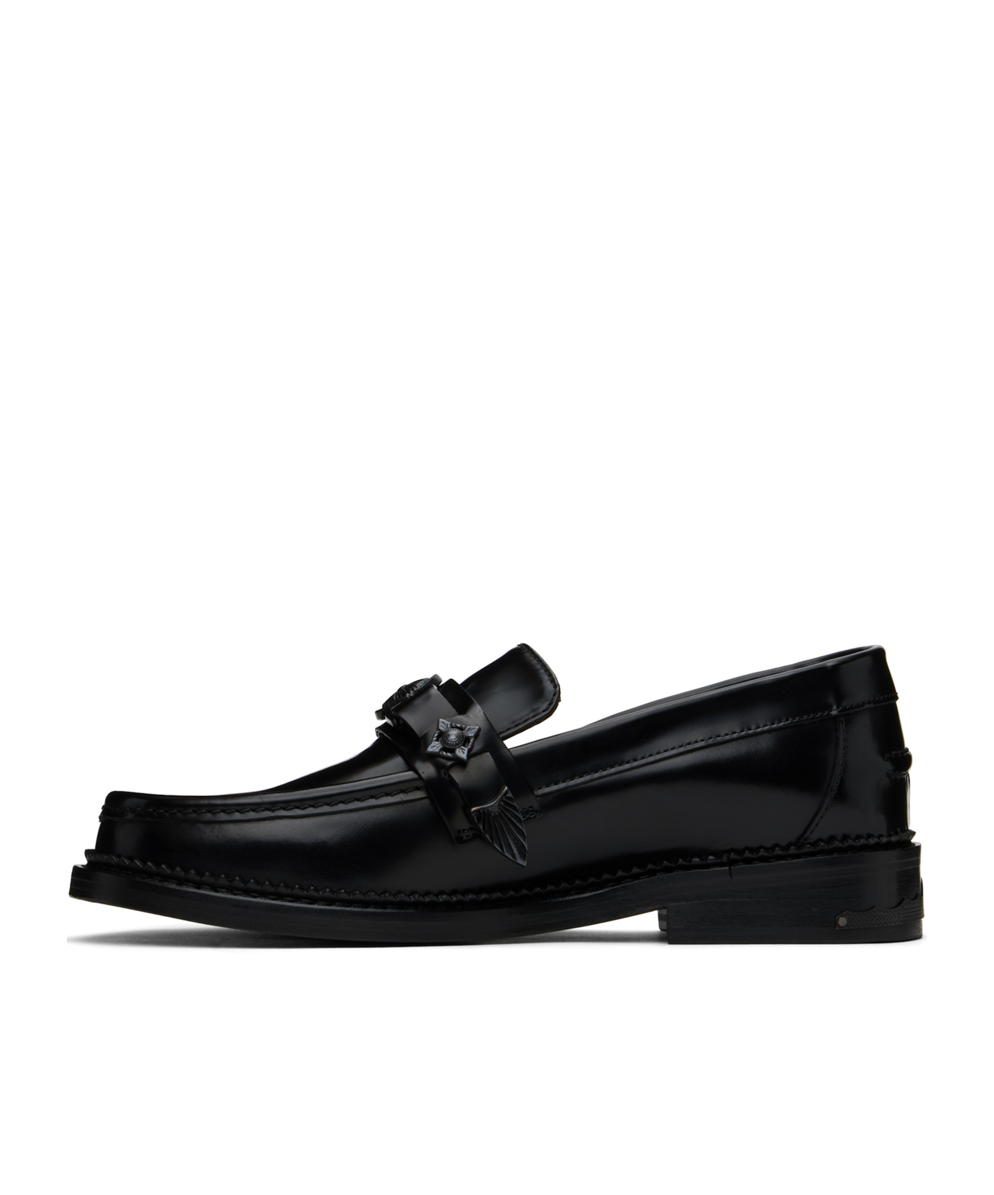 Toga Virilis Ssense Exclusive Black Loafers In Black