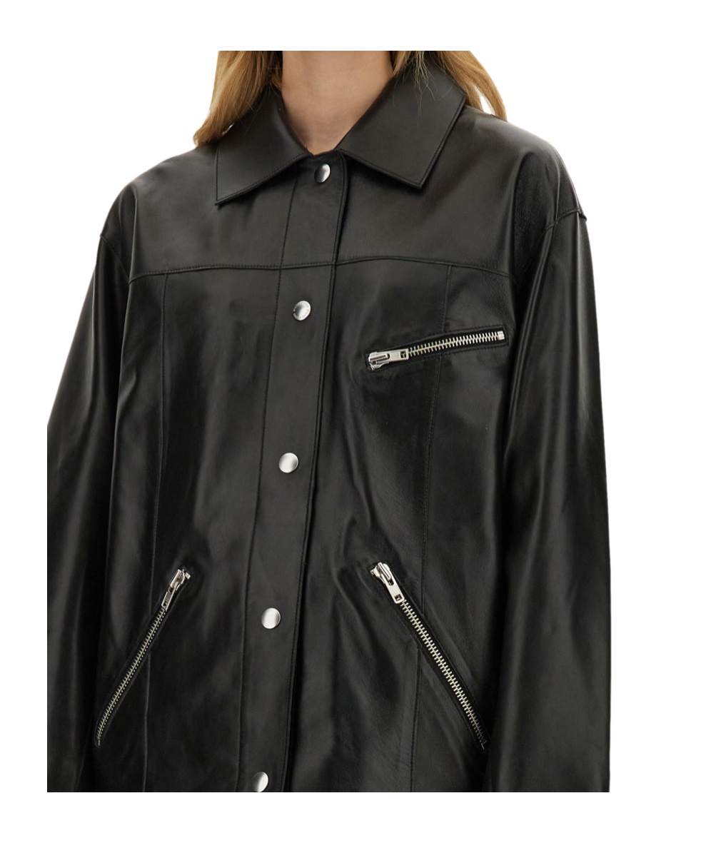 Stand Studio Stand Elisia Leather Jacket In Black