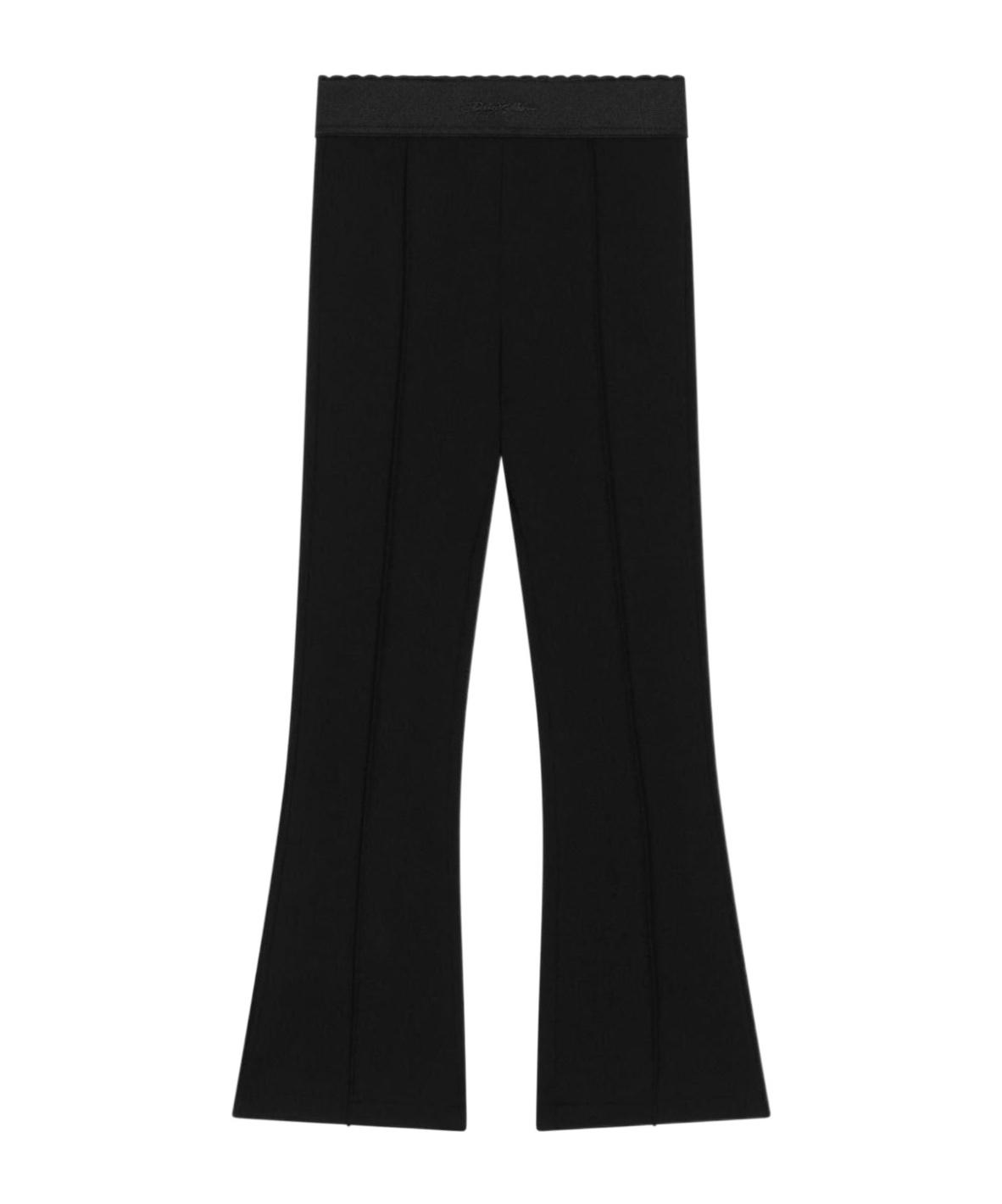 Dolce & Gabbana Logo-embroidered Flared Pants In Black