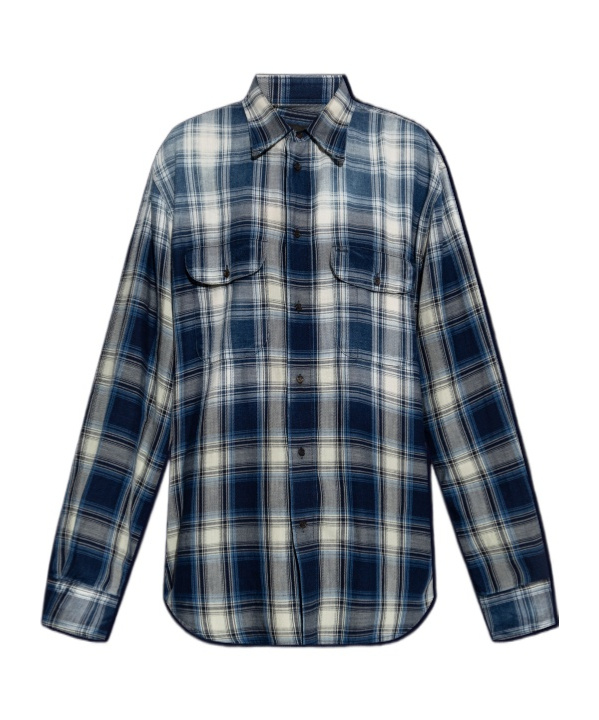 Dsquared2 Lapel Long Sleeve Shirt In Gray