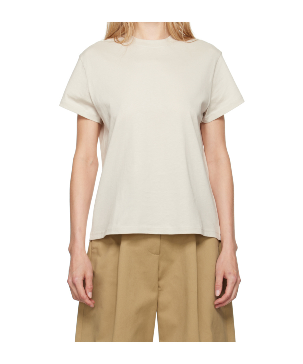 Studio Nicholson Item O-neck Short-sleeved T-shirt In White