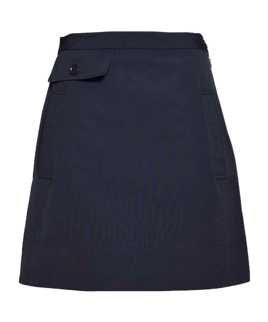 Aspesi Navy Blue Cotton Blend Abigayle Short Skirt