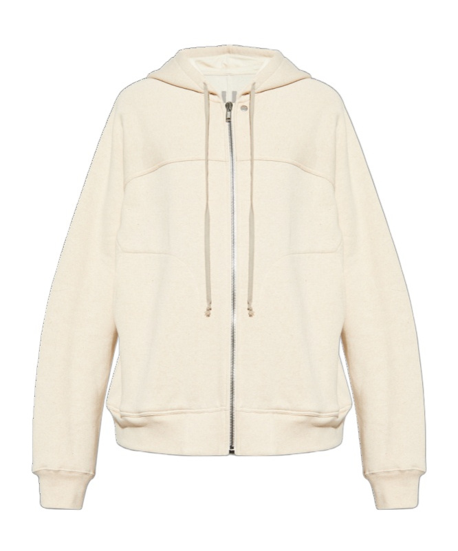 Rick Owens Long-sleeved Casual Jacket In White
