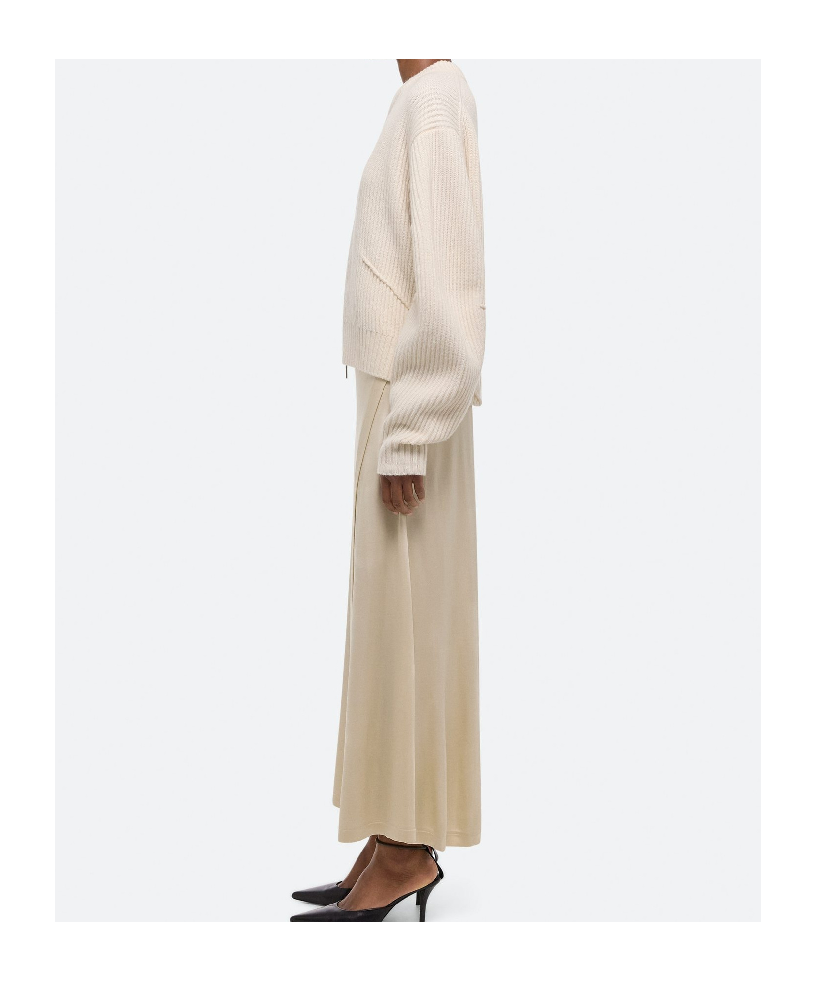 Helmut Lang Wrap Skirt In Nude