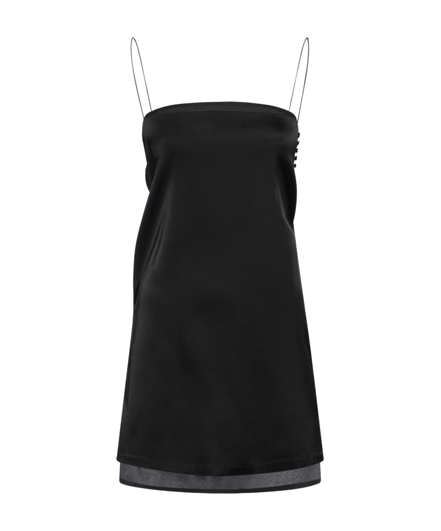Jacquemus La Robe Mia Short Sleep Dress In Black