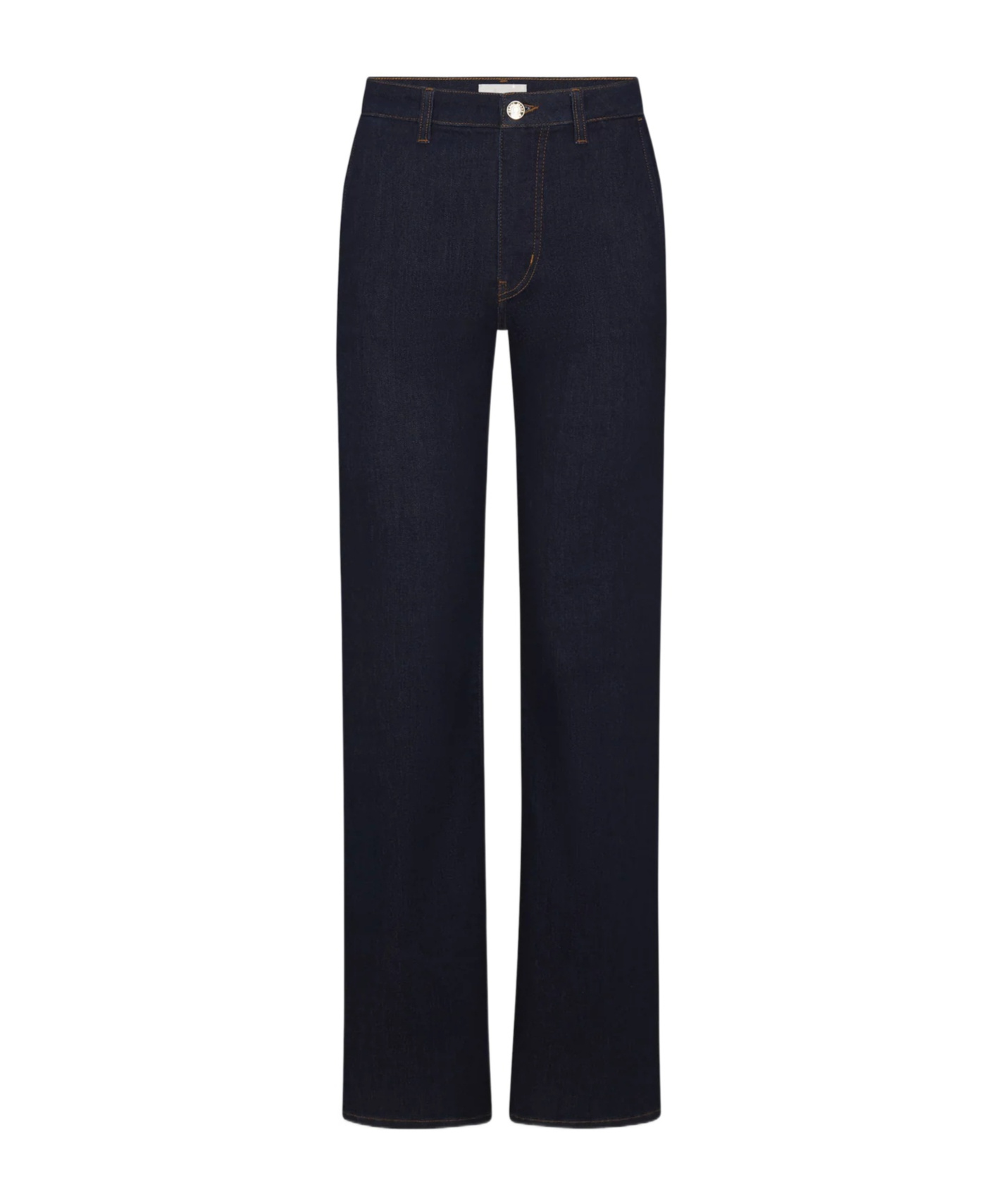 Frame High-waisted Straight Leg Jeans In Blue