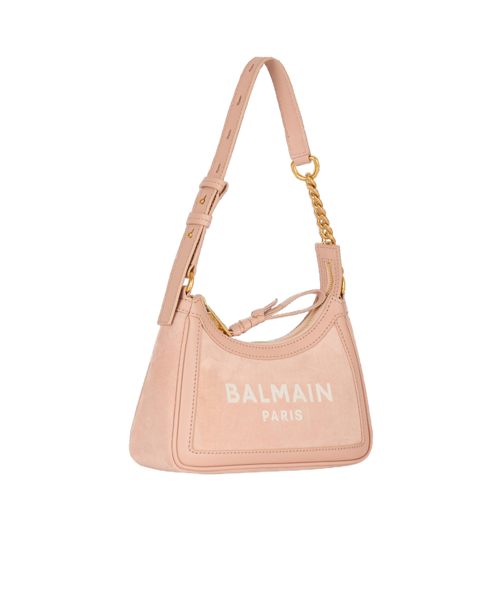 Balmain B-army Shoulder Bag In Nude
