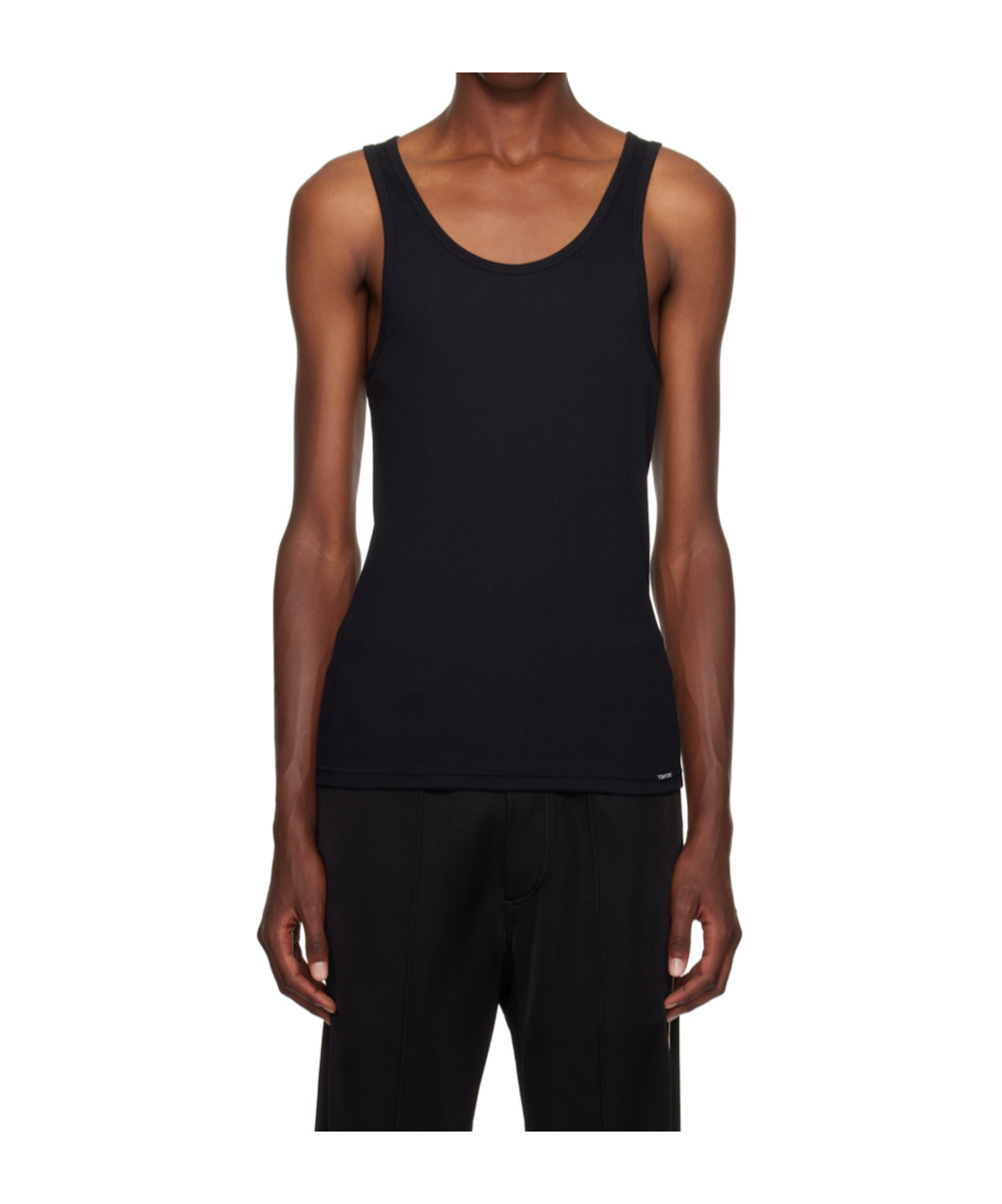 Tom Ford Cotton And Modal Tank Top In Black