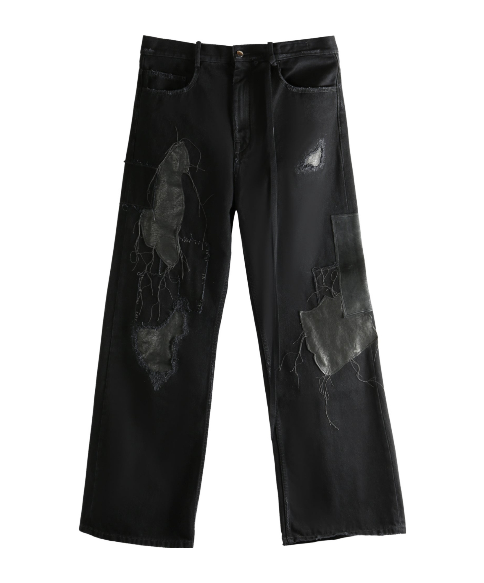 Ann Demeulemeester 5-pocket Straight Leg Pants In Black